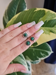 Anillo mini | Malaquita - comprar online