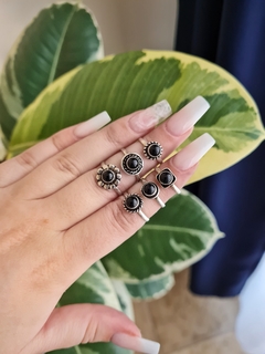 Anillo mini | Ónix Negro