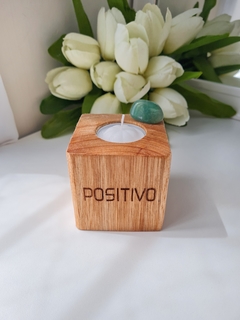 Portavela | Positivo con Cuarzo Verde