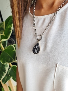 Collar Turmalina Negra - Forma Gota