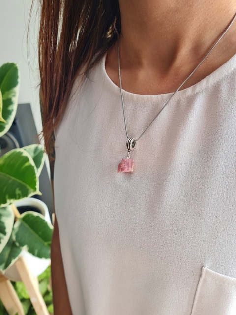 Collar Turmalina Rosa
