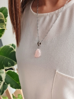Collar con Cuarzo Rosa - Tamaño 2