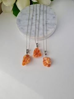 Collar Calcita Naranja - En bruto - comprar online