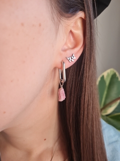 Aros Turmalina Rosa - comprar online