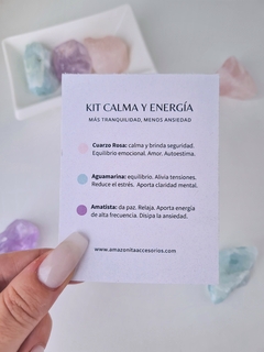 Kit Calma y Energía | Amatista, Aguamarina y Cuarzo Rosa - comprar online