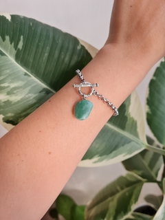 Pulsera Cuarzo Verde | Pulida