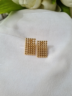 Aros Ruby | Acero Dorado