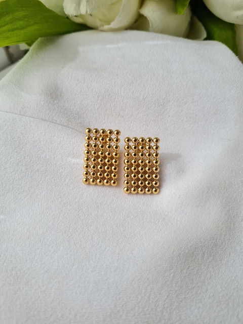 Aros Ruby | Acero Dorado