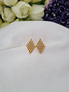 Aros Rombo | Acero Dorado