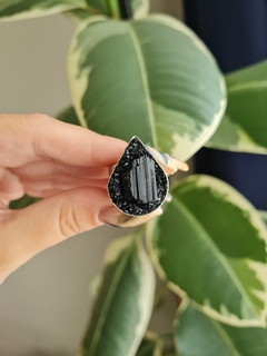 Anillo Gota | Turmalina Negra en internet