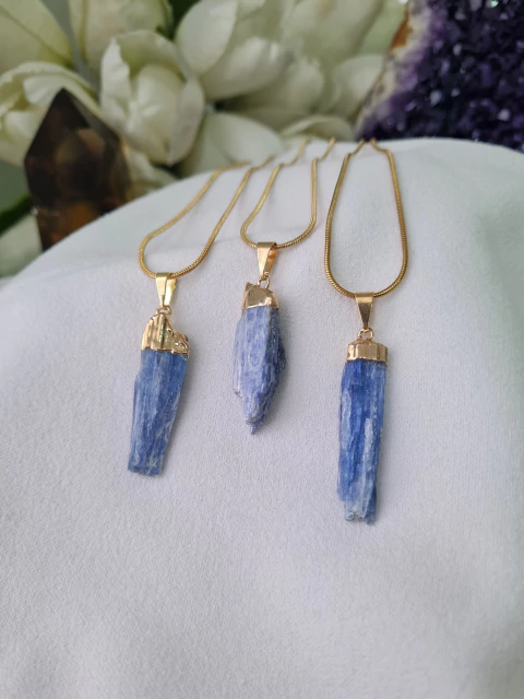 Collar Gold - Cianita Azul - comprar online