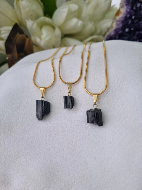 Collar Gold - Turmalina Negra | Tamaño 1 - comprar online