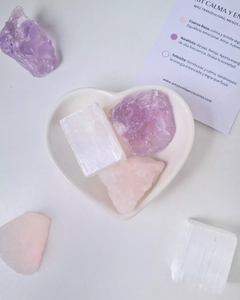 Kit Calma y Energía | Amatista - Cuarzo Rosa - Selenita