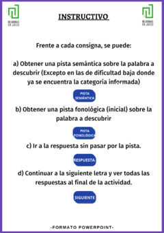 Desorden de letras - Lenguaje y Funciones Ejecutivas (POWERPOINT) - Neuronas en Juego