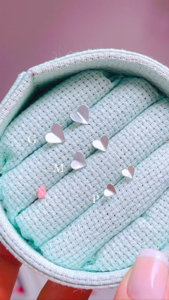 Brinco Coração Origami