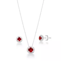 Conjunto redondo cravejado - loja online