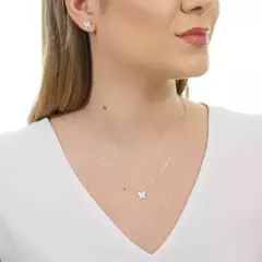 Colar borboleta cravejada mini - comprar online