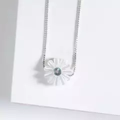 Colar mini margarida -  Sabrina Pratas- ATACADISTA de joias em prata 925