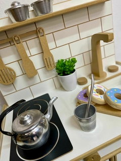 Cocina Melamina con estante - Plaza de Papel