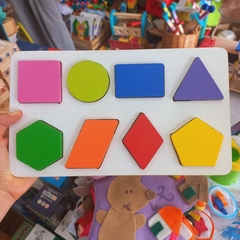 encastre geométrico con relieve x 8