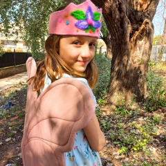 corona + varita primaveral (dúo) - Plaza de Papel