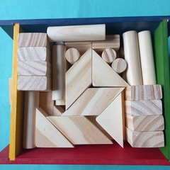 Carro de arrastre con 48 bloques - tienda online