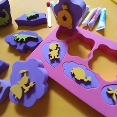 caja de arte con sellos "mini artes"
