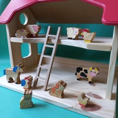 Granero casita con animales
