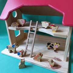 Granero casita con animales en internet