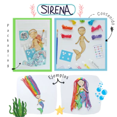 kit sirenita para decorar - tienda online