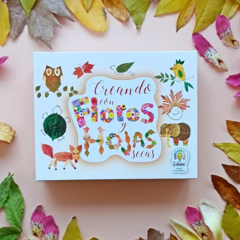 crear con flores y hojas secas