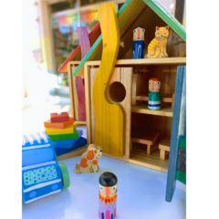 Casita de muñecos portable