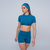 TOP CROPPED MANGA CURTA PETRÓLEO OLDMONEY - comprar online