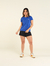 CAMISETA BÁSICA FEMININA AZUL ROYAL - loja online