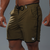 BOARDSHORT RETRÔ LINES VERDE MILITAR - comprar online
