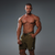 BOARDSHORT RETRÔ LINES VERDE MILITAR na internet