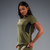 CAMISETA FEMININA ACTION VERDE MILITAR - comprar online