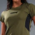 CAMISETA FEMININA ACTION VERDE MILITAR na internet