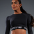CROPPED MANGA LONGA SIEG PWR PRETO