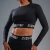 CROPPED MANGA LONGA SIEG PWR PRETO - comprar online