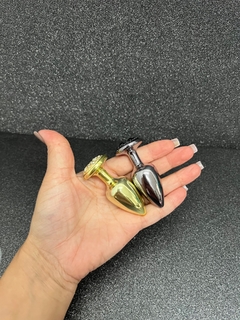 PLUG ANAL COM PEDRAS CRAVEJADAS TAMANHO P - Sex Shop em Campos