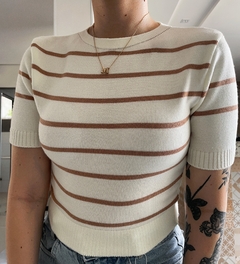 Cropped tricô modal grécia