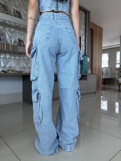 calça jeans cargo desire - Dameda