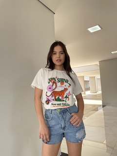 Short jeans double - loja online