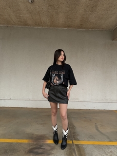 Saia couro eco seduce - Dameda