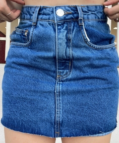 Saia jeans smile - comprar online