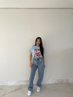 Imagem do Calça jeans wide leg spance