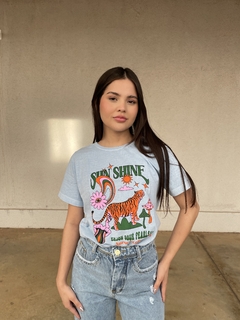 T-shirt sun shine blue na internet