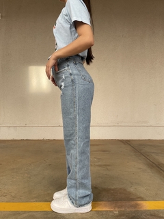 Calça jeans wide leg spance na internet