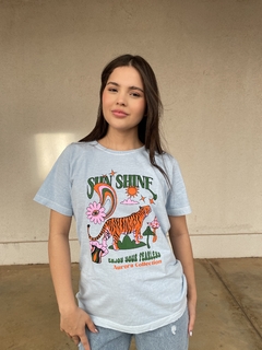 T-shirt sun shine blue